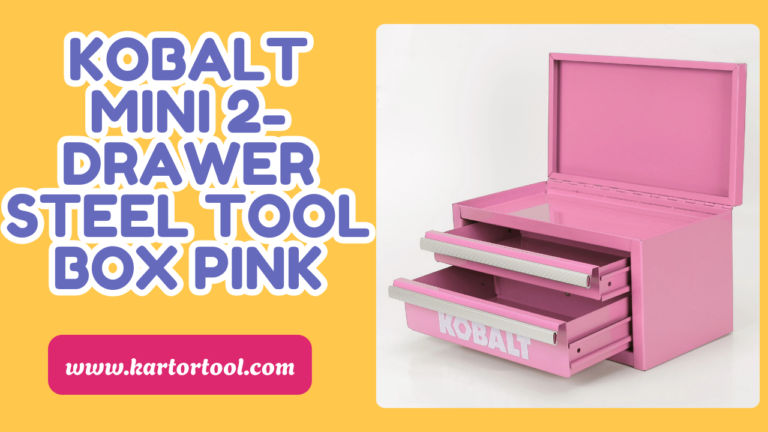 Kobalt Mini 2-Drawer Steel Tool Box – Pink Edition for Small Tool Storage