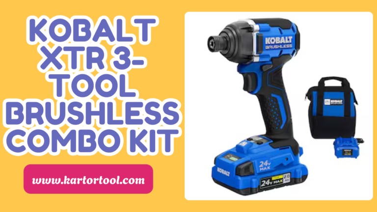 Kobalt XTR 3-Tool Brushless Combo Kit – Hammer Drill, Impact Driver & Work Light