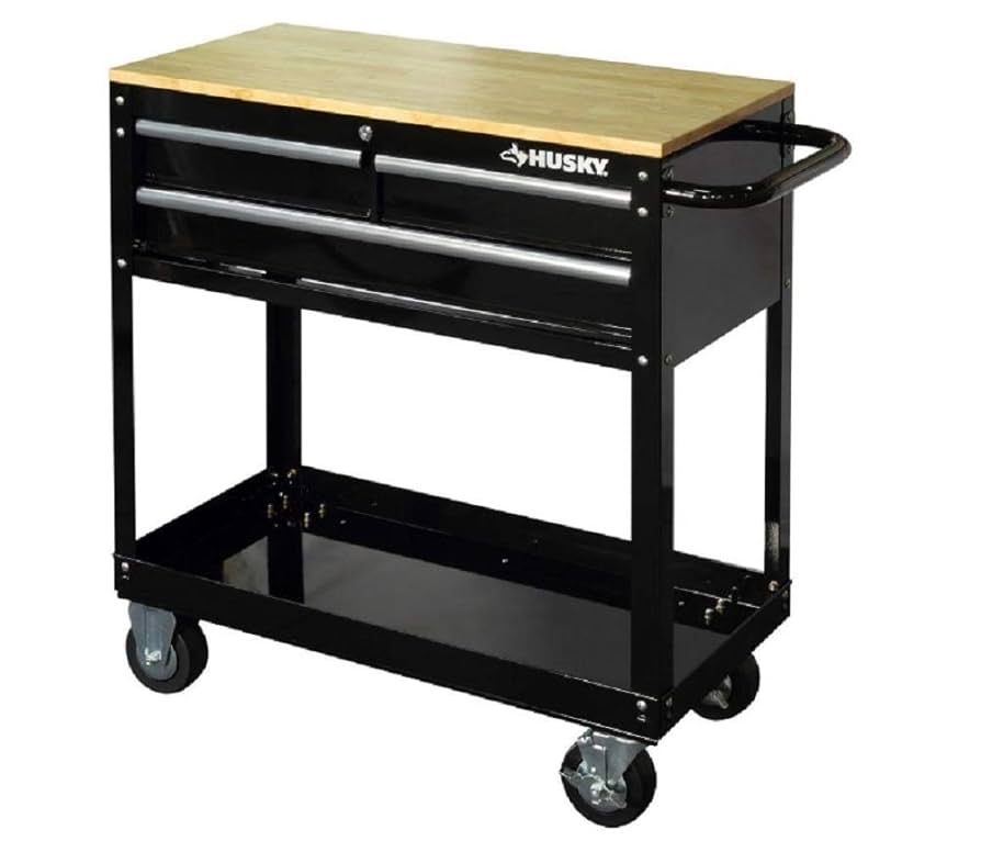 Husky 36 in. 3-Drawer Rolling Tool Cart