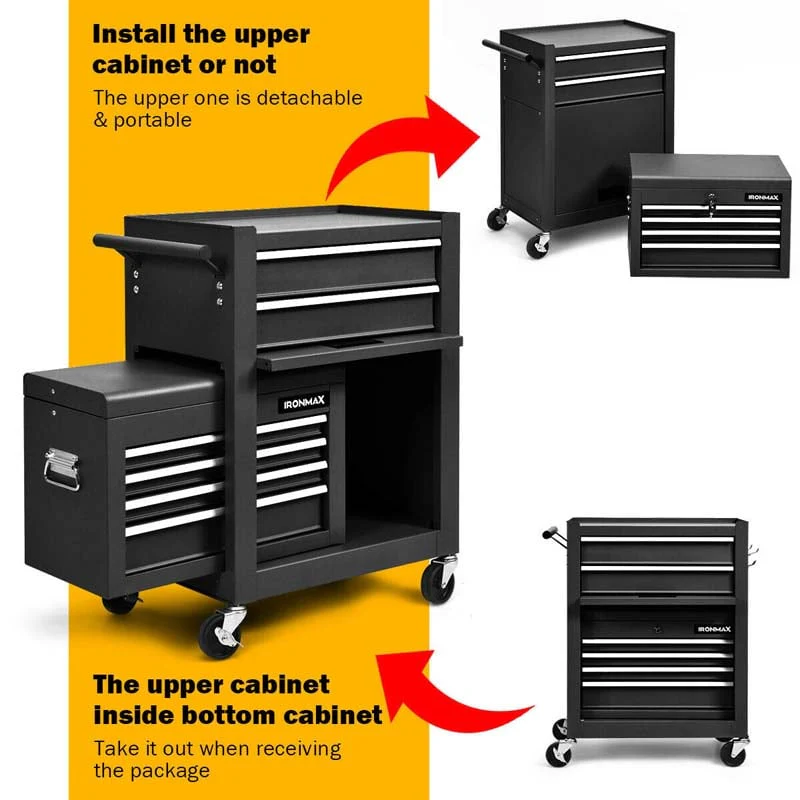 Husky 26 in. 6-Drawer Rolling Cabinet